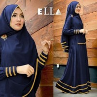 GAMIS MUSLIMAH SYARI FREE HIJAB MOTIF SYFA bahan FULL JERSEY