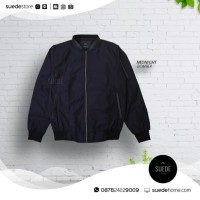 Jual Midnight Bomber Mild / Jaket Motor Touring Parasut Kulit Elegant Polos Murah