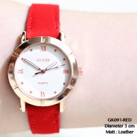 Jam tangan fossil kulit leather grosir termurah fashion remaja guess