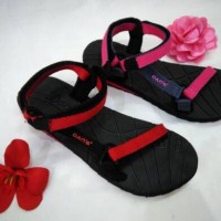 SANDAL GUNUNG WANITA DANS GLENDA GRY/FUSHIA & HITAM&RED