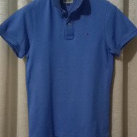 Kaos polo TOMMY HILFIGER blue denim slim original