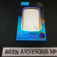 Murah VIVAN VPB F8 Power Bank 7500mAh Dual Output 2 4A 1A with Kabel