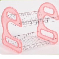 Rak piring 2 susun layer tingkat stainless steel plastik unik murah