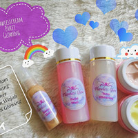 Jual Cream Pemutih Wajah Kinclong + Serum Gold Glowing Mantap banget Murah