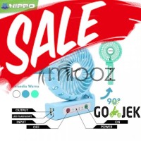 Jual Mini Fan Powerbank Hippo Fans-01 2200 mAh High Capacity Garansi Resmi Murah