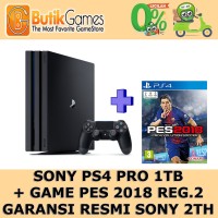 PS4 Pro 1TB PES 2018 Garansi Resmi Sony Indonesia
