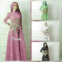 Jual MURAH GAMIS LEBARAN 2017 / BAJU PESTA MUSLIMAH / GAMIS BROKAT TERBARU Murah