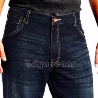 celana panjang jeans prianewbrand Wrangler Biru Dongker