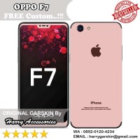Original Garskin Oppo F7 Motif iPhone Rose Gold -Free Custom Gambar