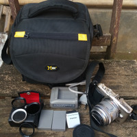 Kamera mirrorless Olympus epl 6 banyak bonus