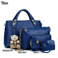 Tas lokal 4in1 elegant wanita ready stok