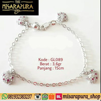 GELANG TANGAN / KAKI ANAK BAYI BALITA PERAK SILVER 925 LAPIS EMAS