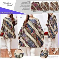 Harga spesial A1S BLOUSE BATIK JUMBO XXXXX BAJU FORMAL WANITA MUSLIM