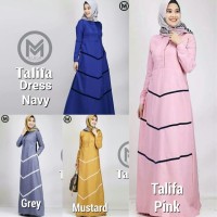 Dress kancing depan Gamis busui Baju kerja wanita Talifa dress