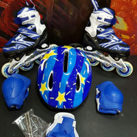 Sepatu Roda Anak Inline Skate Fullset Bisa Set Mode Bajaj