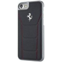 Ferrari Silver Deboss Leather - Samsung Note FE - Black