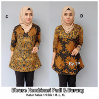 Jual batik-blouse batik-tunik batik-tunik murah- lengan panjang Murah