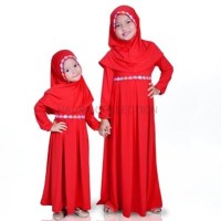 Baju Muslim Gamis Couple Kakak Adik Spandek Jersey Lucu Murah
