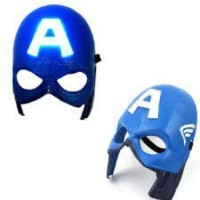 Topeng Captain Amerika Super Hero LED Mask Topeng Mainan Anak Menyala