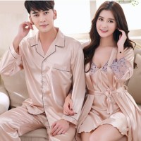 TOP Ready Piyama couple impor satin baju tidur pengantin baru kado we