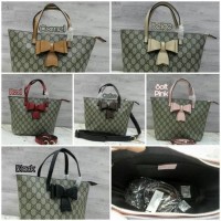 new Gucci Supreme Bow Tote Bag / Hand Bag Mini / Kecil / Tas Wanita