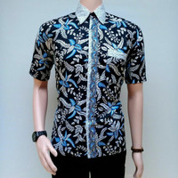 Jual Kemeja Batik Pria Batik Pekalongan Grosir murah Batik Riski lestari Murah