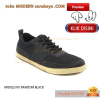 NO 39 ARDILES KV RANDOM BLACK sepatu pria kets casual sneakers