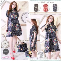 Jual 434ANZ Allsize Ukuran Kecil Dress Batik Atasan Wanita Batik Modern Murah