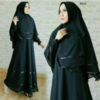 baju muslim anggun syari pakaian hijab modis baju stela wanita Diskon
