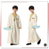 SIZE BESAR gamis boy baju muslim anak laki fashion model timur tengah