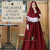 Baju Gamis anak Yosa/baju muslim anak/maxi anak/hijab anak perempuan