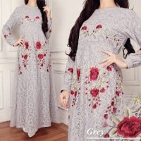 Jual REAL PIC Baju Gamis Pesta Muslimah Lady D maxi 5 warna Berkualitas Murah