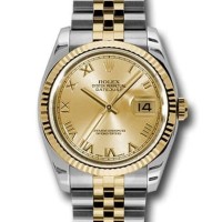 Jam Tangan Rolex Date Just 36mm Swiss Clone 1:1 Best Edition Gold Di