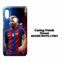 Casing Kesing XIAOMI REDMI NOTE 5 PRO barca messi Custom Hard Case Cov