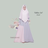 FATHIA SET CLOUD | Gamis Syari Set Pastel