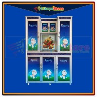 Lemari / Rak Piring Aluminium Keramik 3 Pintu Full Gendong Dua CS05