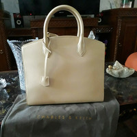 Tas charles and keith ori original beige bekas