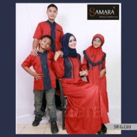 C03 | Seragam keluarga couple baju muslim murah katun sarimbit