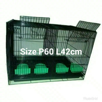 Kandang Hamster-Kucing-Burung-Kelinci SM Medium+Sekat Hitam