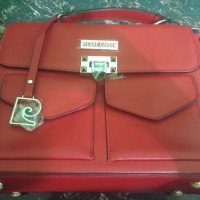 Pierre Cardin Paris hand bag / tas pegang wanita / tas kulit / leather
