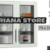 Lemari Gantung Dapur Sucitra 2 Pintu Kaca Diskon