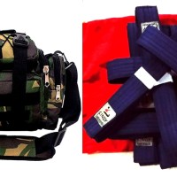PAKET TAS PLUS SABUK LATIHAN TAEKWONDO BIRU