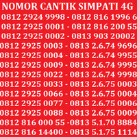 Jual Kartu Perdana Nomor Cantik No Telkomsel XL Indosat Simpati AS AXIS Murah