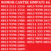 Jual Kartu Perdana Nomor Cantik No Telkomsel XL Indosat Simpati AS Murah