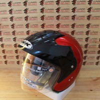 Helm ink Batman merah maroon