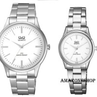 ORIGINAL !! Jam Tangan Couple Original Q&Q QQ QnQ Stainless Steel