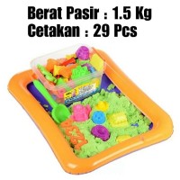 Mainan Edukasi Anak Pasir Kinetic 1.5 kg 29 Cetakan