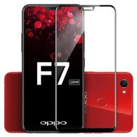 TEMPERED GLASS HP OPPO F7 FULL LAYAR KACA BENING