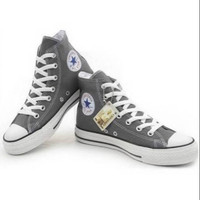 Sepatu Converse Allstar Hi Grey impor Vietnam untuk Cewek Cowok