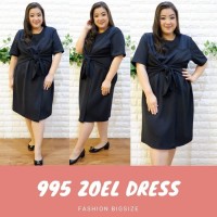 Dress Jumbo Zoel Dress Big size Hitam Polos Baju Atasan Wanita
